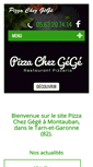 Mobile Screenshot of pizza-chez-gege.com